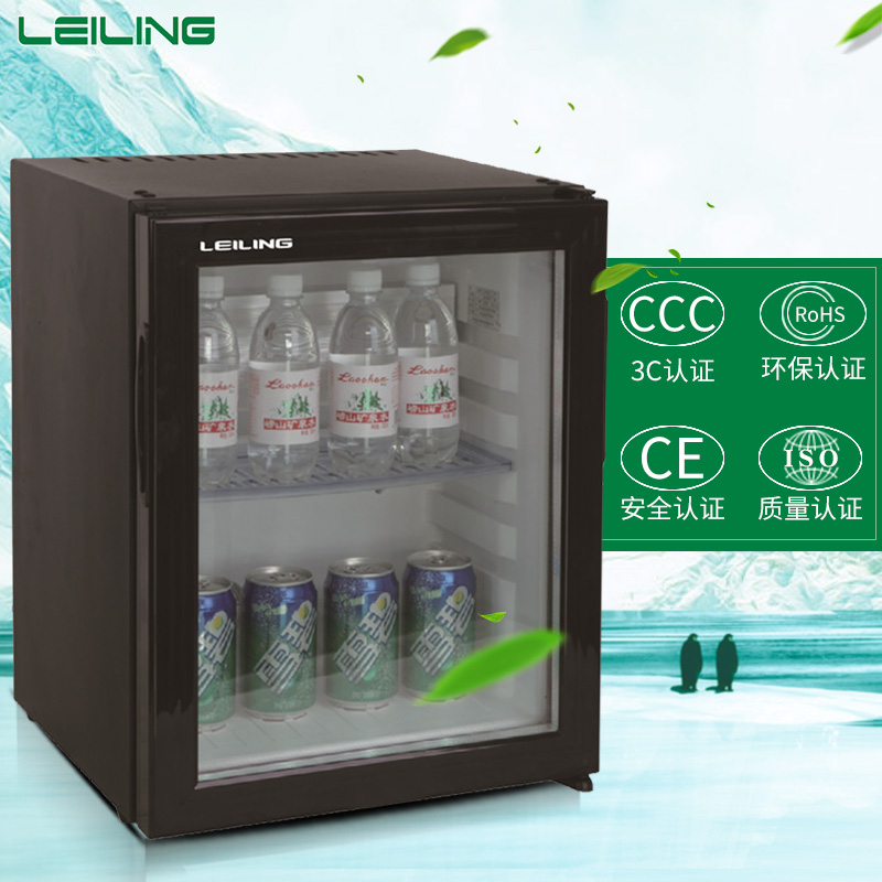 Rayling Glass Door Small Fridge Student Dormitory Mini Fridge 25L Transparent Small Freezer Hotel Fridge