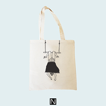 Helen B Hungary hand drawn cartoon Eco bag Shopping bag Canvas bag Pencil bag Cartoon creative