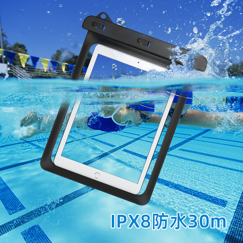 12.9inch Extra-Large Sealed Flat Waterproof Bag for Swimming, Touchscreen Compatible, Suitable for Underwater Use