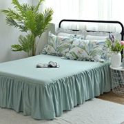 Váy ngủ cotton đơn mảnh bụi phủ giường vườn loại váy bảo vệ giường đơn đặt tấm chống trượt 1,8 m