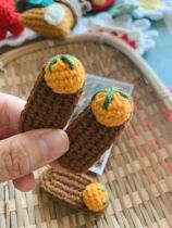 Persimmon Ruyi hairpin stall diy hairpin material package Finished product handmade wool cute woven creative gift