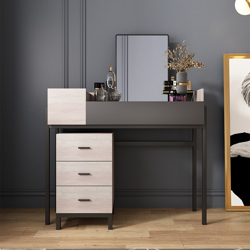 Nordic comb Makeup Ideostyle Small Family Home Modern Minimalist Bedroom Nets Red Ins with mirrors Makeup Chairs 