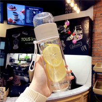 Creative personality glass tea water separation tea cup filter double transparent water Cup male Lady household tea cup