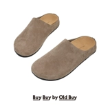 Туфли-мулы из натуральной кожи в стиле ретро для мужчин и женщин, сандалии с носками, повседневные пары, полудраги, ленивые слипоны, биркенштоки на одну ногу.