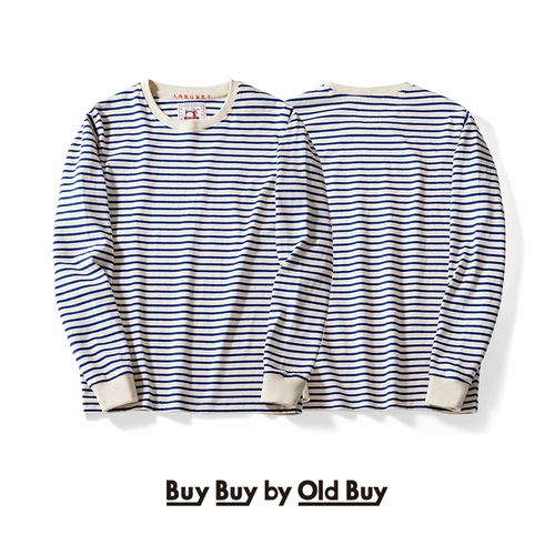 Ретро лонгслив, хлопковое молочко подходит для мужчин и женщин, 300г, круглый воротник