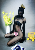 912 needle Super-oily transparent 8d God pants material Baotou five-finger one-piece stockings full body sexy stockings