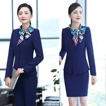 women's autumn and winter high-end professional suit classy beauty salon doctor dental reception work clothes