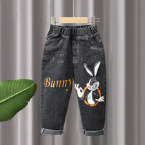 Boy Clothing Boy Denim Pants 2021 Spring Autumn New Children Casual Long Pants Kiddie Baby Boy Han Version Pants
