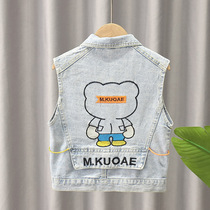 202 childrens clothing 1 new boy cowboy Machia children cartoon jacket in child Korean version jacket boy outside wearing tide