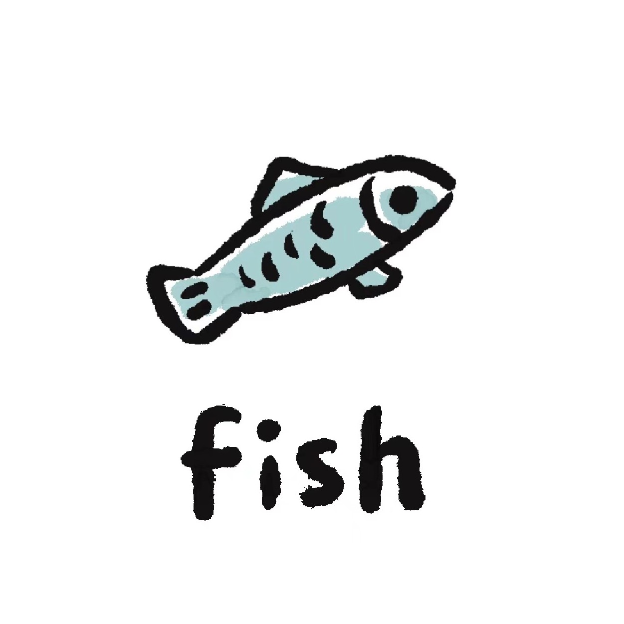 搁浅小鱼图文设计的LOGO