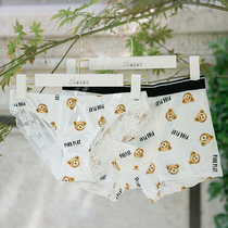 Couple underwear passionate sexy cute 2-pack a pair of men and women set temptation lace underwear cartoon thin