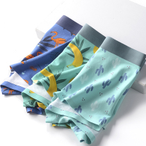  Underpants mens cartoon modal pure cotton mens boxer shorts incognito cute personality breathable youth boxer shorts head tide