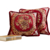 đệm ghế sofa châu Âu sống sang trọng cốt lõi gối bìa chứa lớn lại eo đệm gối giường jacquard Bắc Âu - Trở lại đệm / Bolsters mền 2 trong 1 Trở lại đệm / Bolsters