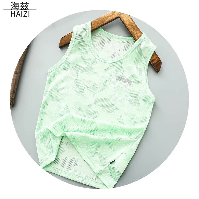 Hiz childrens mùa hè mô hình mỏng mới vest ở tốc độ con thể thao khô mồ hôi cậu bé lớn vest trẻ nhỏ không tay.