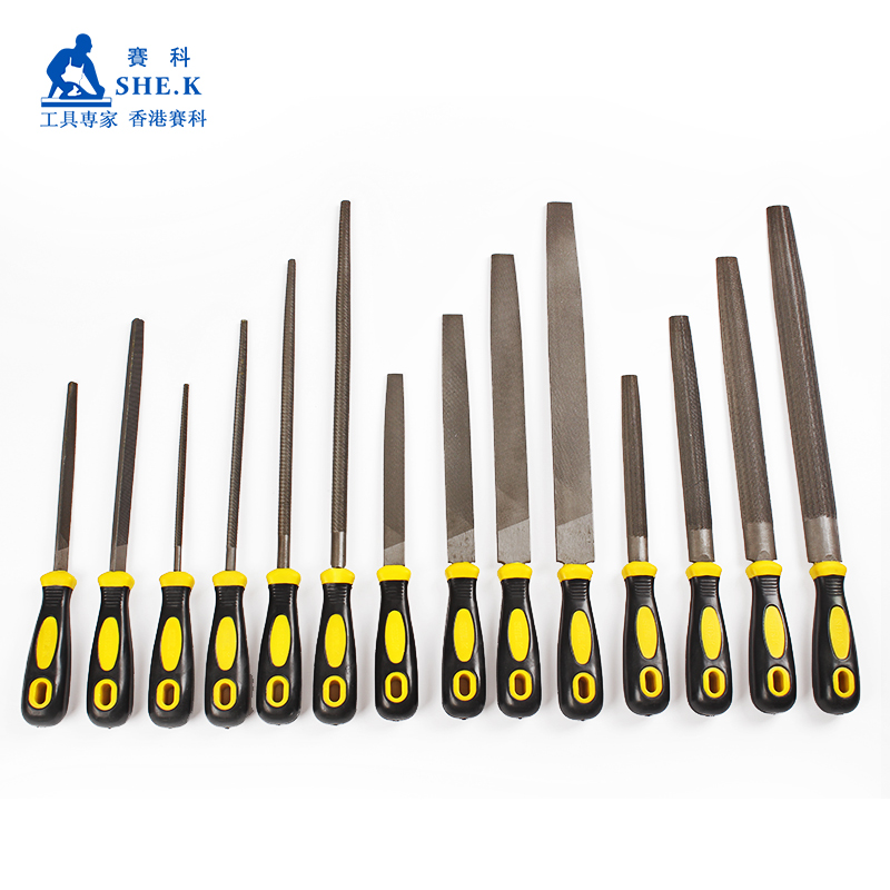 Secco file, plastic flat head flat file, woodworking grinding file, flat file, semi-circular file, round file, triangular file