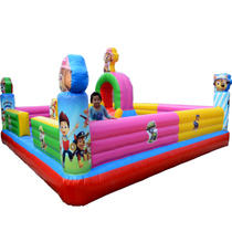 Shanghai birthday party service inflatable castle jumping bed rental inflatable naughty Castle 5 × 5 meters 25 square Wang Wang team