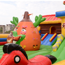 Shanghai birthday party service bouncy castle jumping bed rental naughty Castle bear haunted 6*10 meters 60 square rental