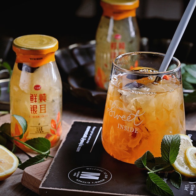 Ear Girl Tremella Soup 200g*6 Bottles Red Dates Fresh Stewed Tremella Soup No Added Healthy Drink Ear Mushroom Girl