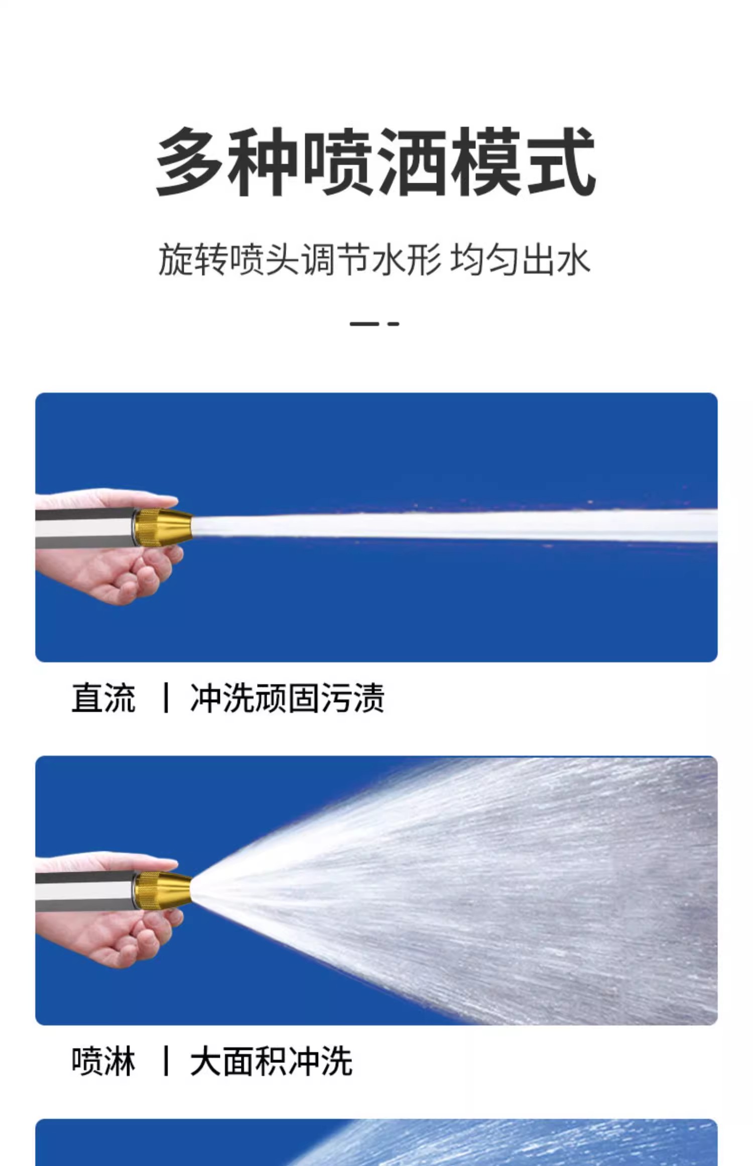 High-Pressure Car Wash Water Gun for Home Use, Powerful Booster Telescopic Hose, Soft Hose for Tap Water, Flower Watering Nozzle, Washing Spray Gun