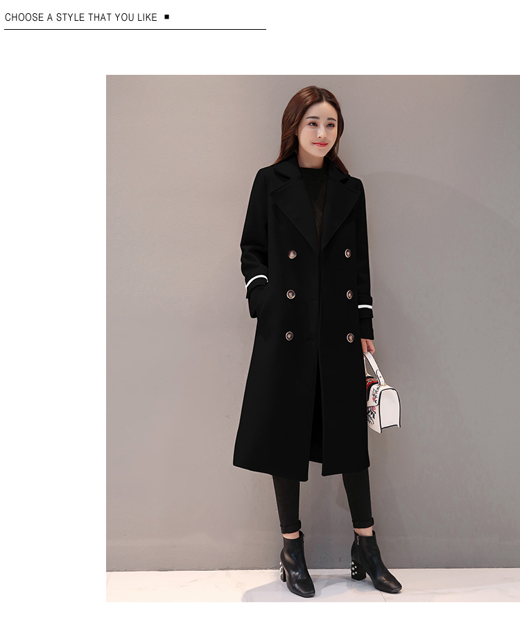 Chống mùa giải phóng mặt bằng 2018 mùa thu và mùa đông phiên bản Hàn Quốc mới của áo len mỏng lỏng lẻo trong phần dài áo len nữ thủy triều áo khoác jean nữ