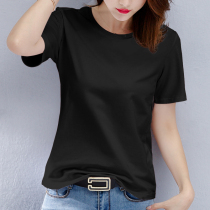 White T-shirt womens short-sleeved 2019 new summer loose pure black cotton t-shirt half-sleeved top short Korean version