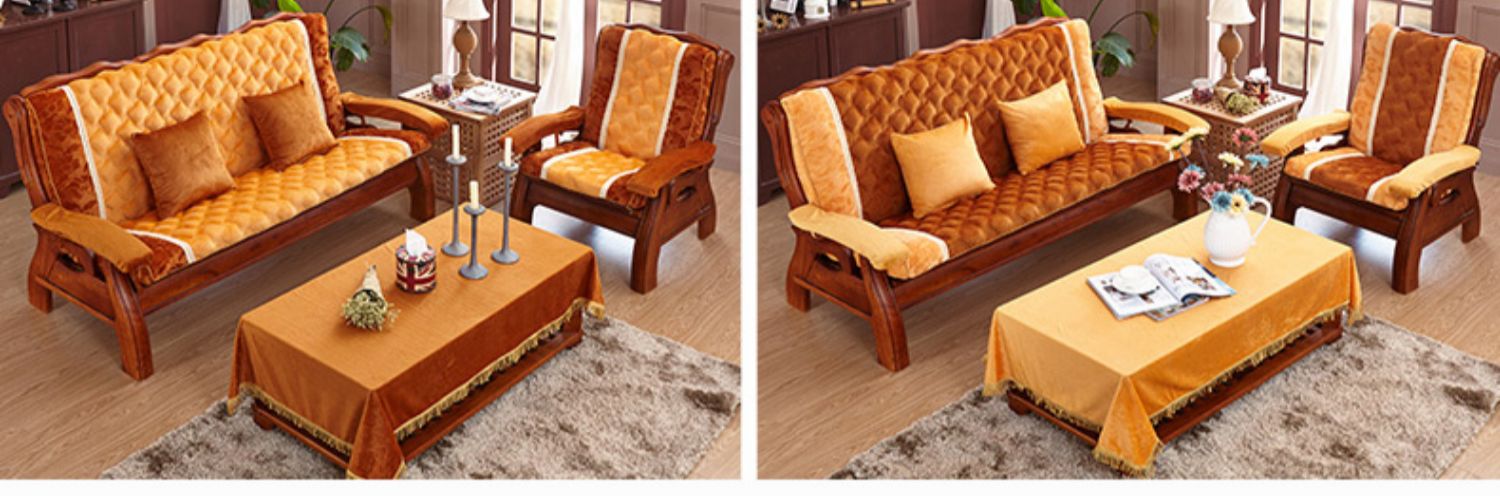 Đệm sofa gỗ rắn với tựa lưng Trung Quốc kết hợp bộ bốn mùa phổ quát của đệm sofa gỗ gụ cổ điển - Ghế đệm / đệm Sofa thảm trải ghế gỗ phòng khách