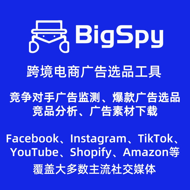 Bigspy Cross-Border E-Commerce Hot Product Selection Advertising Competitive Product Analysis Monitoring Material Download Tool