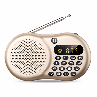 力勤收音机老人专用新款便携式小型迷你u盘插卡音响多功能随身听老年人半导体充电评书唱戏听戏曲播放器音箱