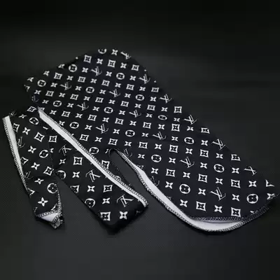 Black white grain elastic black headscarf headband European and American trend China has hip hop hip hop bboy DU RAG