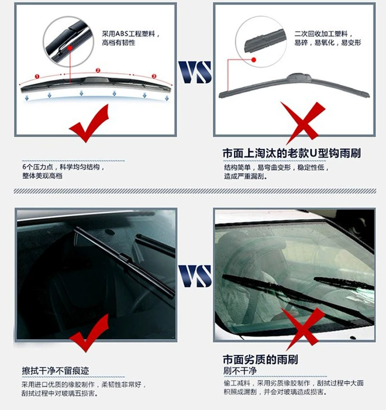 Nissan áp dụng 骐 达 达 Bonless Wiper Sunshine Sylphy 籁 籁 籁 骊 奇 骏 - Gạt nước kiếng