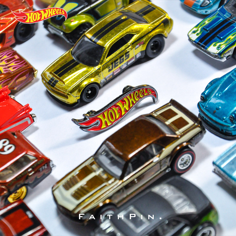风火轮 hotwheels 官方授权 合金胸针首版 超宝镀金 普宝镀银徽章详情7