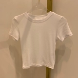 Южнокорейский летний товар, расширенная дизайнерская короткая футболка с коротким рукавом, топ, оверсайз, свободный крой, изысканный стиль, тренд сезона