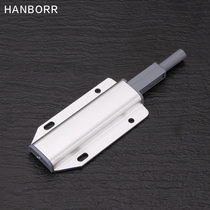 Single-bullet cupboard wardrobe door pressed self-bounced rebound instrumental cabinet door invisible hand-free magnetic suction press-ball touch bead