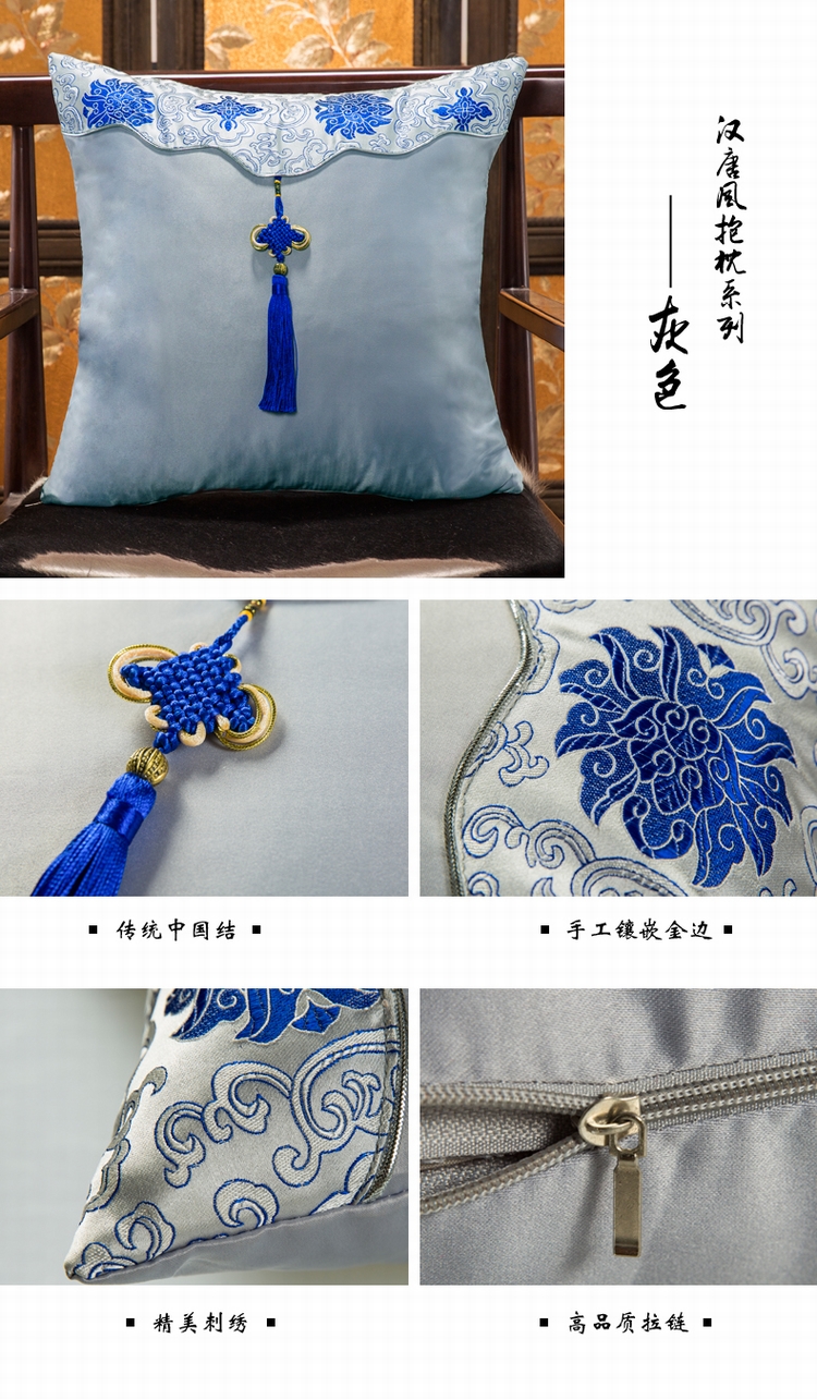 Han Tang Feng Trung Quốc thắt nút gối cổ điển phong cách Trung Quốc sofa gỗ gụ đệm với lõi retro đám cưới thắt lưng gối gối gối sofa
