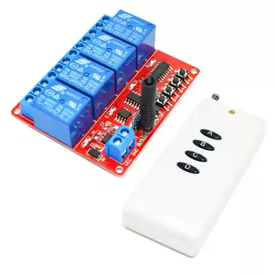 433m wireless learning module wireless intelligent module 4 key high power remote control 24V4 wireless switch