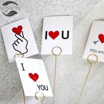 Flower bouquet card greeting card gift message white card half fold write blessing love card 9 color 45 flower shop