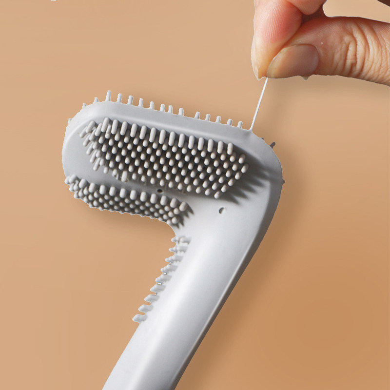 Punch-free golf toilet brush durable no dead corner wash toilet cleaning toilet brush powder room silicone toilet brush