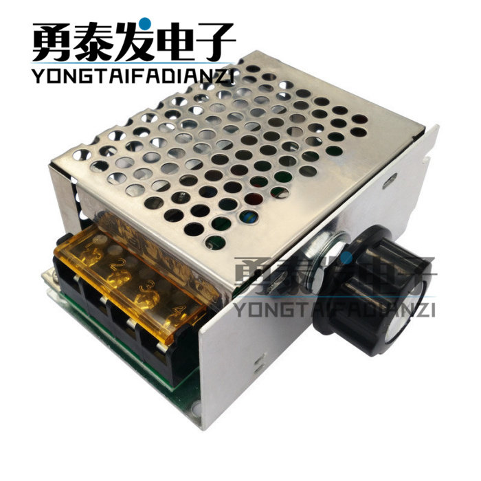 Electronic voltage regulator, dimming, temperature regulating, governor, with insurance shell 4000W imported high-power thyristor