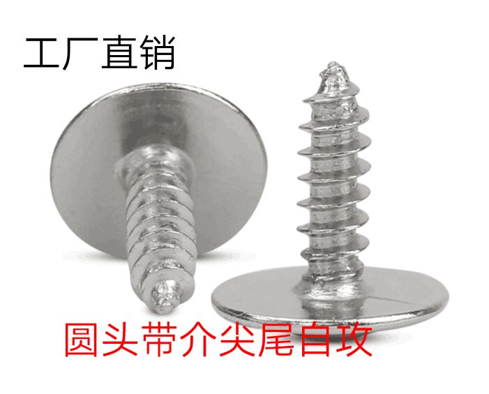 Cross round head disc head with cushion pointed tail self-tapping screw PWA2X3X4X5X6X8X10X12 Wah Division head