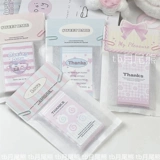 INS WIND PURE WHITET COTCKTEAP BAPEAR OUT из карты Упаковка Материал Лед Хлеб Хлеб Hot Bag Справочник наклейки на наклейки с маленькой сумкой для карточки