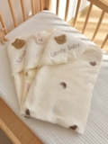 Детское хлопковое зимнее одеяло для новорожденных для выхода на улицу, 0-12 мес., увеличенная толщина