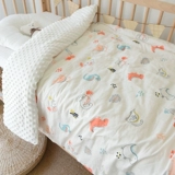 Детское тонкое хлопковое одеяло для новорожденных для детского сада, осеннее