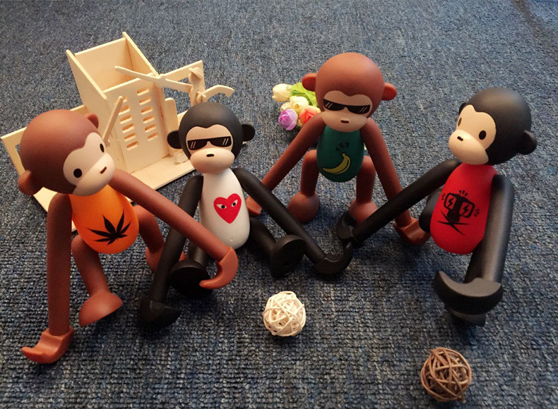 Armor King Cute Monkey Toy Adjustable Digital Support for 3.5-6 inch Phones & 7-10 inch Tablets