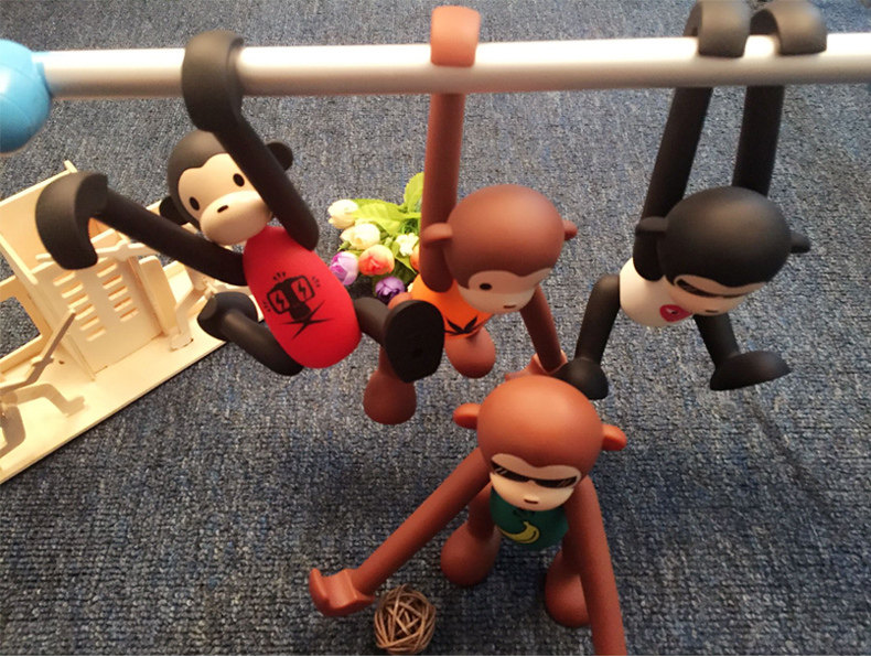 Armor King Cute Monkey Toy Adjustable Digital Support for 3.5-6 inch Phones & 7-10 inch Tablets