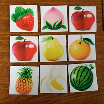 Magnetic counting sheet magnetic counting stick blackboard demonstration with fruit pattern patch teaching with magnetic small stick