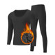 Ultra-low collar men's underwear pure cotton plus velvet thickened tight big V-neck autumn clothes and long pants warm suit base shirt winter