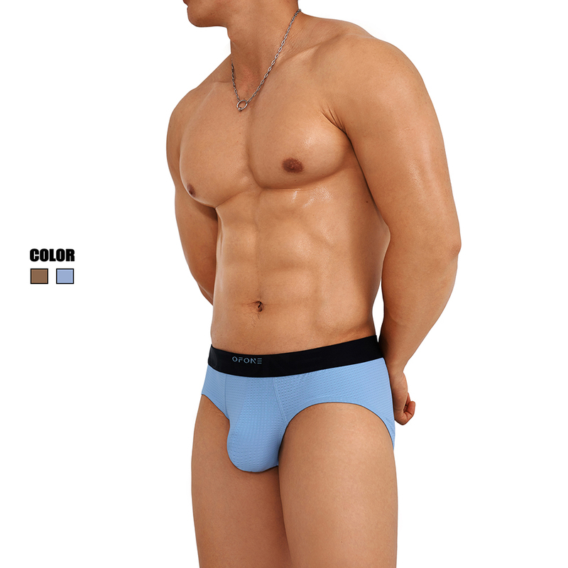[Ofone Mountain Island Series] Sports Mesh Breathable Ultra-Fine Nylon U-Convex Design Men's Briefs