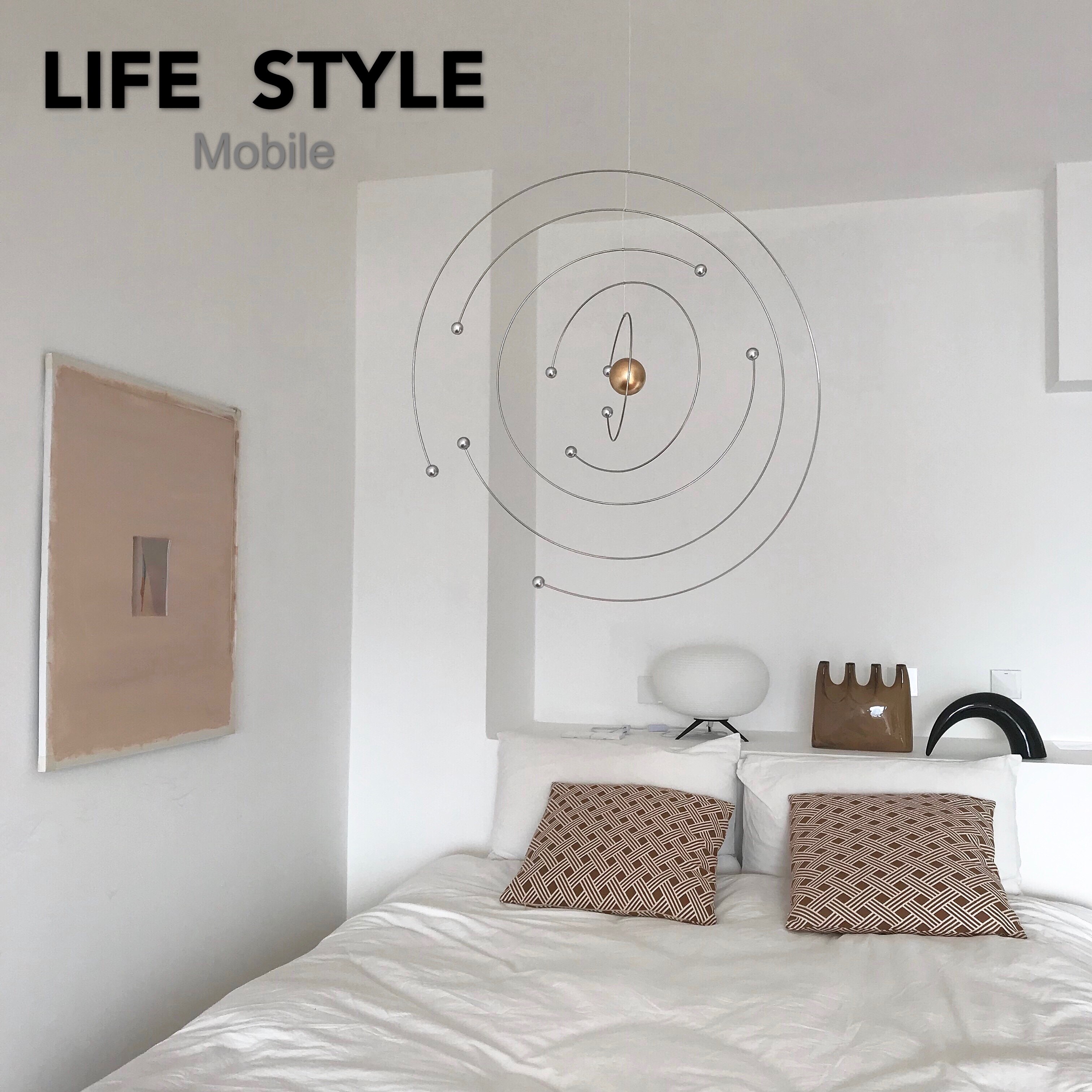 Denmark artisanal universe atomic decoration in creative home indoor windbell dynamically balancing hanging in air hanging parts