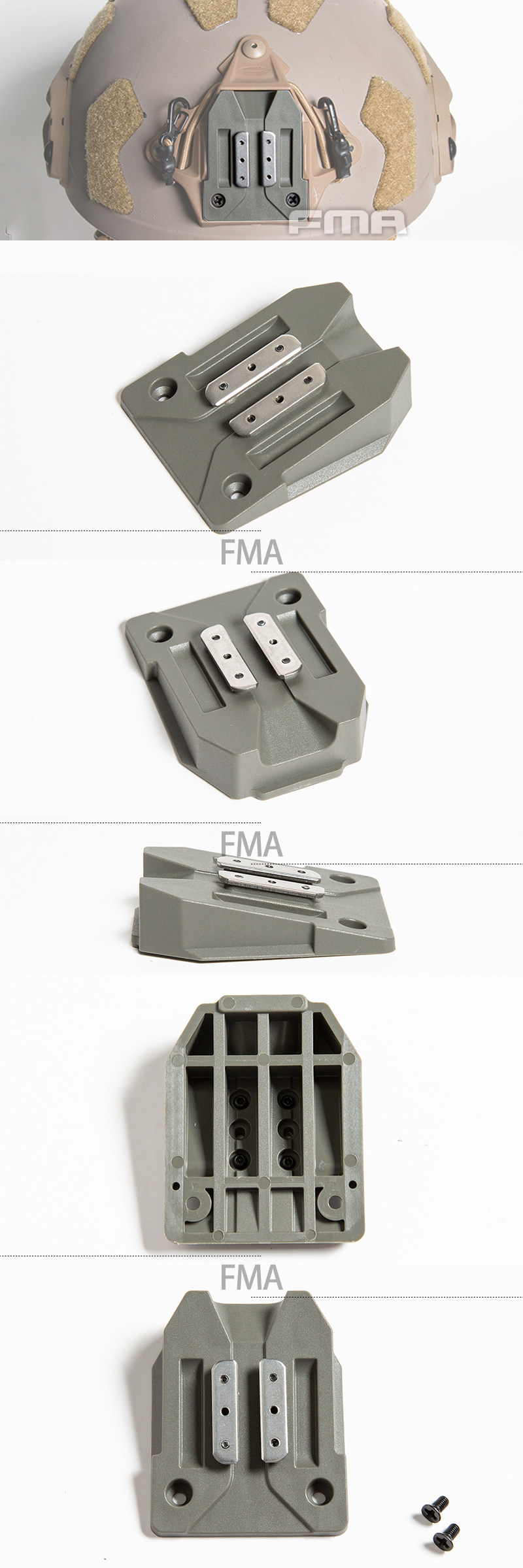 FMA Taktische Helm Shroud Adapter Einsatz KIT Halterung Basis Halterung für für GSGM NVG Mount Nachtsicht Brille Zubehör TB1411 – Detail 5