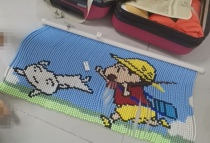Crayon Shin-chan Beaded Door Curtain Material Pack Pregnant Women Unzipped Decorative Curtain Home Cloakroom Entrance Partition Curtain
